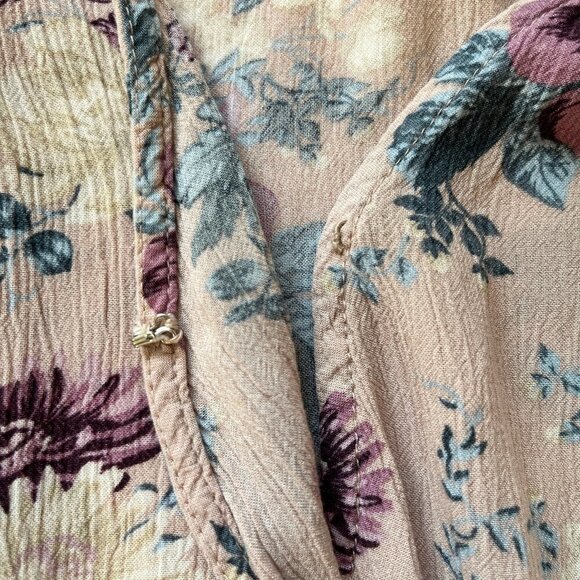 American Eagle AEO Romper Boho Jumper Floral  Western Pockets Ruffle Feminine XS - Picture 15 of 15